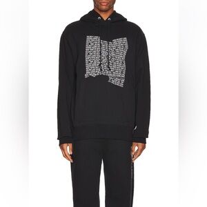 Helmut Lang Black Sweatshirt Bold Graphic Design
